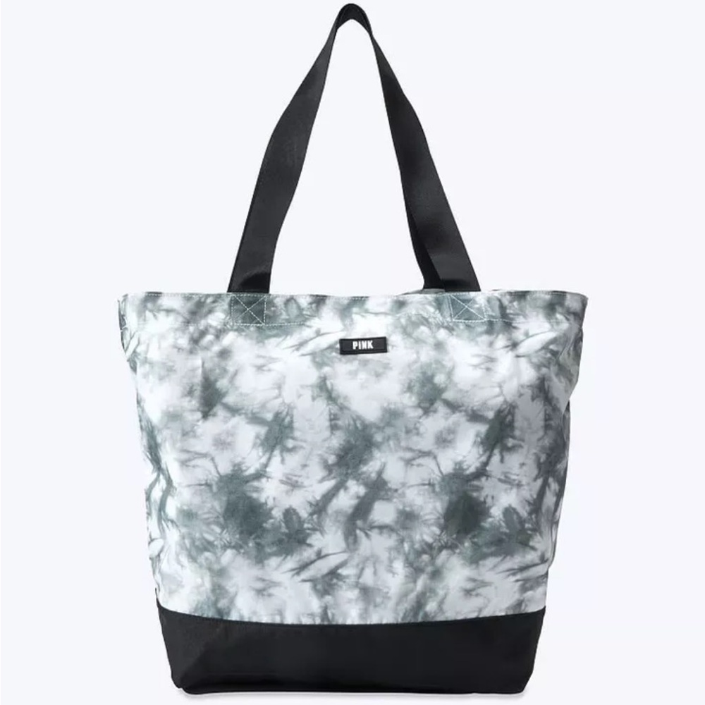 NWT Victoria’s Secret Pink tie dye black and white travel tote weekender